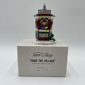 Dept 56 The Original Snow Village “Tour the village” #5452-6 90s Vintage Decor